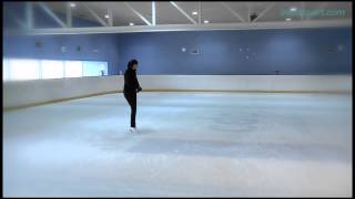 Patinaje sobre hielo 13 Pirueta de dos pies [upl. by Sidoon]