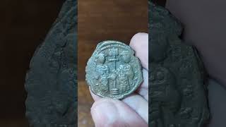 BYZANTINE CONSTANTINE X Doukas 105967 Bronze Follis Constantinople coin history numismatics [upl. by Weisbart]