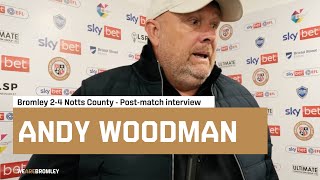 Andy Woodman after Notts County defeat [upl. by Krishna]