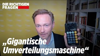 Lindner rechnet den Grünen ihre Klimakosten vor  Die Richtigen Fragen [upl. by Onstad]