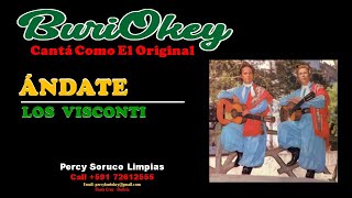 KARAOKE  ANDATE Original  LOS VISCONTI  BuriOkey [upl. by Dunstan]