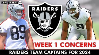 Raiders Rumors amp MAJOR CONCERNS Before Chargers Game  Team Captain Predictions [upl. by Vassell]