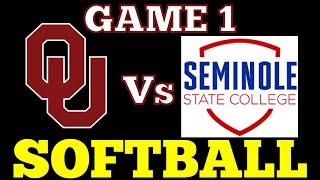 OU Softball vs Seminole State College Game 1 [upl. by Wanda]