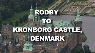 Denmark From Rodby Harbour to Kronborg Castle World From Above HD [upl. by Alikahs]