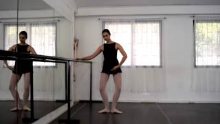 Clase 22 Ejercicio de ballet quoten dehorquot y quoten dedanquot [upl. by Pall]