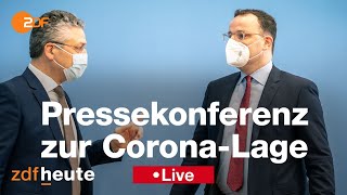 CoronaUpdate PK mit Gesundheitsminister Spahn und RKIChef Wieler [upl. by Dnalor494]