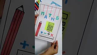 Front page design of Maths project ➕➖➗✖️ mathsproject frontpagedesigns shorts youtubeshorts [upl. by Eniamerej]