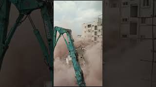 Hydra demolishing Hyderabad kistareddypet hospital building [upl. by Northrop]