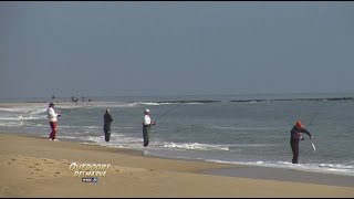 Outdoors Delmarva Spring Surf Fishing 2017 [upl. by Nylarac194]