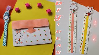 Easy craft ideas  school supplies  paper crafts  school craft ideas  2 Diy ideas [upl. by Michaud254]