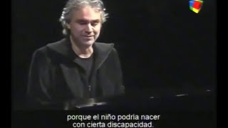 Testimonio de Andrea Bocelli sobre el Aborto [upl. by Willman]