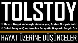 quotHayat Üzerine Düşünceler Aşkquot TOLSTOY sesli yazı Akın ALTAN tolstoy düşünceler düşünce aşk [upl. by Bartholomew]