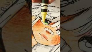 Coloring with crayons  Part 2 Redraw art trending draw shorts [upl. by Slosberg511]