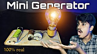 how to make a mini generator at home  free energy generator kaise banaye [upl. by Odlo852]