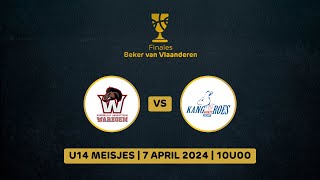 Finale BVV2024 U14 Meisjes KBT ION Waregem vs Kangoeroes Basket Mechelen [upl. by Hannover]