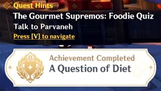 all answers to The Gourmet Supremos Foodie Quiz [upl. by Bolan696]