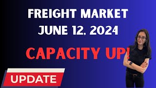 Trucking and Freight Market June 12 2024 Capacity Is UP Diesel is UP [upl. by Noremac]