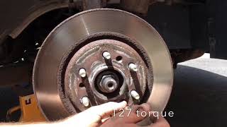 2006 Chevy Uplander Front Wheel Bearing Replacement Car Repair Tutorial [upl. by Oikim]