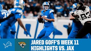 The best from Jared Goffs ELITE 412yard game  Lions vs Jaguars 2024 NFL Season Highlights [upl. by Takeo]