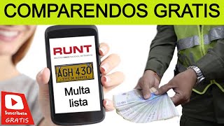 Comparendos MULTAS hechas con aplicación del RUNT [upl. by Puna]