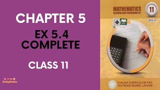 11th Class Chapter 5 Ex 54 Complete Partial Fraction 1st Year Math FSC amp ICS [upl. by Pratt]