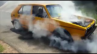 Golf MK1 burnout in Durban [upl. by Eibur]