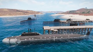 ❗ Bayraktar TB2 Drone Destroyed Russian Naval Base with All Submarines  MILSIM Arma 3 [upl. by Egamlat]