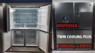 Review Kulkas Samsung 4 Pintu Twin Cooling Dispenser RF48A4010B4 samsung rf48a4010b4 [upl. by Kurman853]