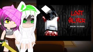 Mob Talker React to MINECRAFT CREEPYPASTA  LOST SILVER [upl. by Llekcor]