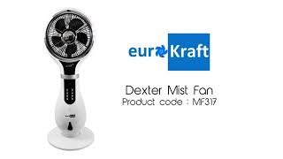 Eurokraft Indoor Mist Fan  Dexter Mist fan MF317 [upl. by Favien117]