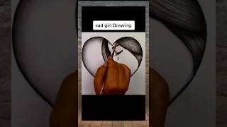 Sad Girl Art 🥺 drawing art shorts short [upl. by Eldin]