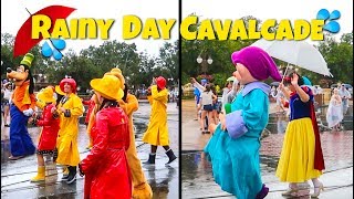 Rare Rainy Day Parade at Magic Kingdom  Disney World [upl. by Deeas]