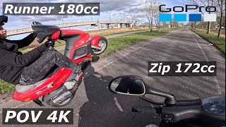 Gilera Runner 180cc amp Piaggio Zip 172cc SUNDAY FUNDAY VLOG [upl. by Anerrol]