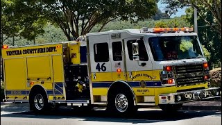 Ventura County Fire Dept Engine 46 Responding [upl. by Korney514]