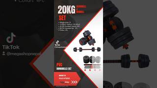 20kg Adjustable Dumbbell and Barbell Set Price in Nepal fitness homegymequipment dumbbell [upl. by Rede]