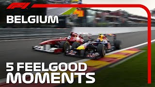 5 FeelGood Moments At SpaFrancorchamps  Belgian Grand Prix [upl. by Furtek]