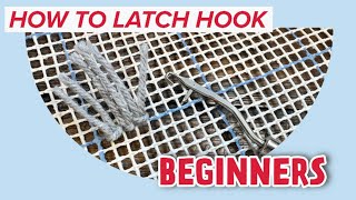 How to Use A Latch Hook for Beginners [upl. by Ekusoyr784]