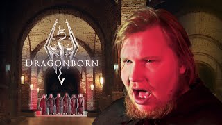 Skyrim  Dragonborn A Cappella Cover in a Big Echo Stone Chamber By Munx [upl. by Breen724]