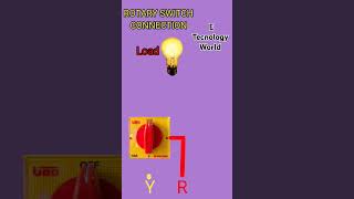 threephase rotary switch connection shorts rotary viralshorts electrical trending electronic [upl. by Johannessen]