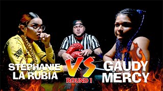 STEPHANIE LA RUBIA vs GAUDY MERCY  Batalla con DJ Scuff [upl. by Brunell]