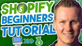 Shopify Tutorial For Beginners  Create A Webshop From Scratch [upl. by Mallissa939]