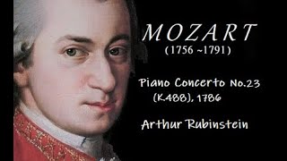 MOZART Piano Concerto No 23 in A K488 1786 Rubinstein [upl. by Aloel426]