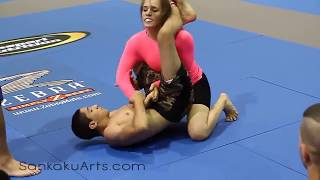 Mixed NoGi Grappling Erin Blanchfield Submission by Choke GQ 2012 [upl. by Yancy]