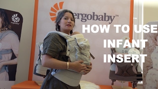 How Do I Use Infant Insert with Original Baby Carrier  Ergobaby [upl. by Thackeray]