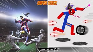 REAL FOOTBALL vs Stickman  Stickman Dismounting Funny Moments 270 [upl. by Eliason]