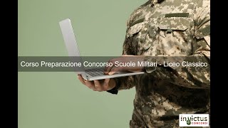 Corso Preparazione Quiz Concorso Scuole Militari  Liceo Classico [upl. by Nreval332]