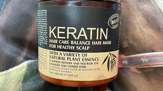 Keratin protein hair mask how to use protein mask keratin hair mask review✨ [upl. by Allehc]