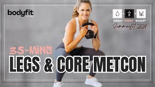 35Minute Legs amp Core MetCon  Dynamic Strength amp Conditioning Workout  SHRED DAY 15 [upl. by Giselbert]