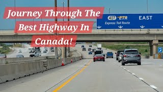 What Happens When You Drive Through 7 Cities in 50 Minutes on Highway 407 🇨🇦 [upl. by Sidell]