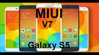 MIUI V7 444 Kitkat For Galaxy S5 SMG900F [upl. by Terrene148]